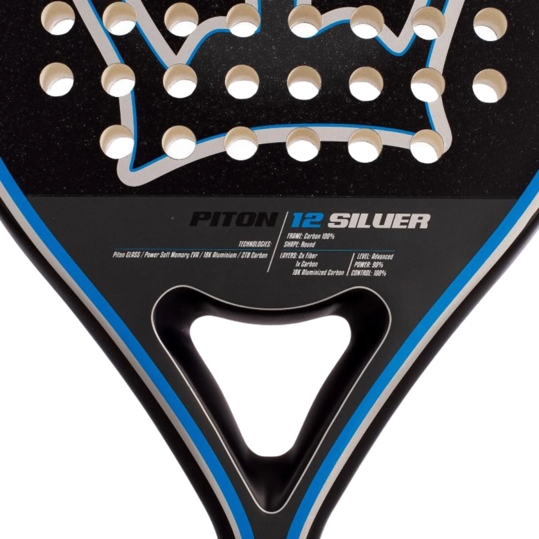 Black Crown Piton 12k Silver | Padel Racket - Image 4